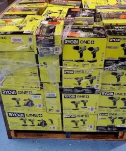 Wholesale Ryobi Tool Pallet, 55 to 70+ pieces, $1,000 per pallet
