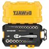 DEWALT Socket Set, 1/4-Inch & 3/8-Inch Drive, SAE/Metric