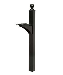 Architectural Mailboxes Landover aluminum Mailbox Post Black