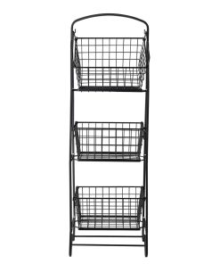 MEMBER ‘ S Mark 3-Tier Floor Basket Stand (Black)