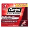 Orajel 3X for Toothache & Gum Pain: Maximum Gel Tube 0.42oz – #1 Oral Pain Relief Brand