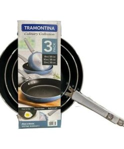 Tramontina Culinary Collection Aluminum Non-Stick 3 Piece Frying Pan Set