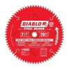 Diablo Steel Demon 7-1/4 in. Dia. x 5/8 in. Carbide Tip Steel Circular Saw Blade 70 Teeth 1 Pc