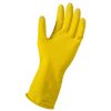 Yellow 11 Mil Reusable Latex Cleaning Glove