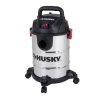 HUSky 6 gal. Stainless Steel Wet/Dry Vac with Filter, Hose, and Accessories
