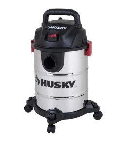HUSky 6 gal. Stainless Steel Wet/Dry Vac with Filter, Hose, and Accessories