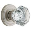 Filmore Satin Nickel Half-Dummy Crystal Knob