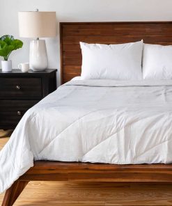 Mainstays Cool to The Touch Contemporary Gray Microfiber Reversible Bed Blanket