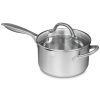 Sedona Pro Stainless Steel 3.5-Qt. Saucepan with Draining Lid