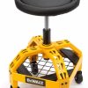 DEWALT DXSTAH025 24 in. H x 16 In. W x 16 in. D Adjustable Shop Stool with Casters