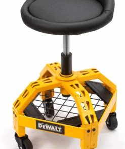 DEWALT DXSTAH025 24 in. H x 16 In. W x 16 in. D Adjustable Shop Stool with Casters