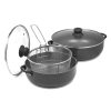 Sedona 2-Piece. Aluminum Caldero Set with Bonus Fry Basket