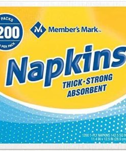 MEMBER S Mark 1-Ply Everyday Napkins, 11.4 ” x 12.5 ” (1