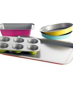 Gibson Colorsplash Ayden 5-Piece Bakeware Set