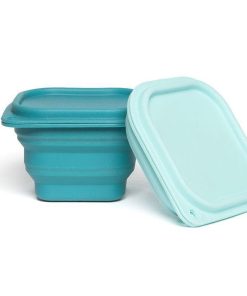 Core Home Set of 2 Square Collapsible Food Containers with Cover