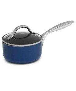 Sedona 1.5-Qt. Nonstick Saucepan with Glass Lid Navy