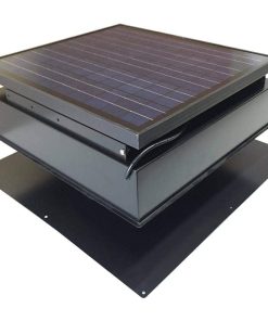 30-Watt 1550 CFM Gray Solar Powered Atti