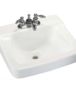 Aragon 19 in. Rectangular Vitreous China Bathroom Sink in White