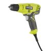 Ryobi D43K 5.5 Amp 3/8 Inch 1 600 RPM Variable Speed Trigger Corded Power Drill