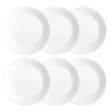 Corelle Winter Frost White Dinner Plate Set of 6