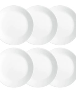 Corelle Winter Frost White Dinner Plate Set of 6