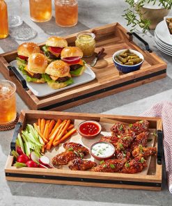 Member’s Mark Acacia Wood Rectangular Serving Trays
