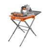RIDGid 12 Amp 8 in. Blade Corded Wet Tile Saw with Extended Rip