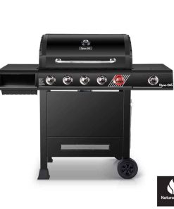 5-Burner Natural Gas Grill in Matte Black with Trivantage Multi-Functional Cooking System