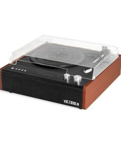 Victrola VTA-71-MAH Brighton Dual Bluetooth Turntable with Built-in Speakers (33/48/78) (Mahogony)