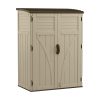 Suncast 54 Cubic Feet Durable Resin Vertical Storage Shed W/ Reinforced Floor