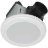 Home Netwerks 80 CFM Ceiling Mount Bluetooth Speaker Bathroom Fan LED