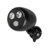 Defiant 120-Degree Black Motion Activated Battery Outdoor Integrated LED Security Flood Light