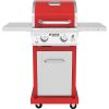 Deluxe 2-Burner Propane Gas Grill in Red