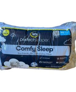 Serta Perfect Sleeper Comfy Sleep Bed Pillow 2 Pack White Queen