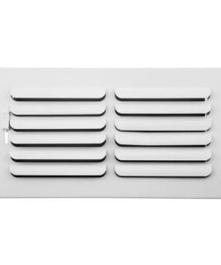 Accord ABSWWH1C126 Sidewall/Ceiling Register with 1-Way Curved Design 12-inch x 6-Inch(Duct Opening Measurements)