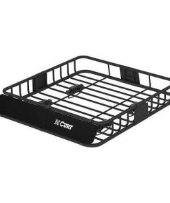 CURT 18115 Universal 42 x 37-Inch Black Steel Roof Rack Rooftop Cargo Carrier