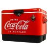 Coca-Cola 85 Cans Ice Chest Cooler with Bottle Opener Ice Retention Portable Cooler for Travel
