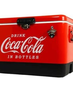 Coca-Cola 85 Cans Ice Chest Cooler with Bottle Opener Ice Retention Portable Cooler for Travel