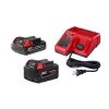 Milwaukee M18 Redlithium XC5.0 Resistant Battery Starter Kit
