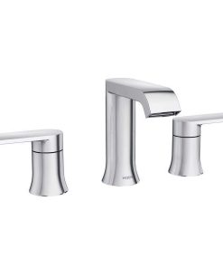 Moen Genta Chrome Widespread Bathroom Sink Faucet 8