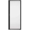 in. x 78 in. Luminaire Black Single Universal Aluminum Gliding Retractable Screen Door Fits 32 to in.