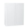 Cambridge Kitchen Cabinets Assemble with Adjustable Shelves Shaker Wall Cabinet door (36 in W x 12 D x 30 in H)