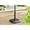 STYLE WELL 26 lbs. Concrete and Resin Patio Umbrella Base in Black