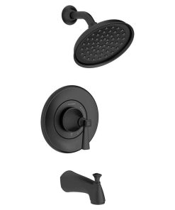 American Standard Rumson Single-Handle 1-Spray Tub and Shower Faucet with 1.8 GPM in Matte Black (VALVE Included)