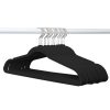 Member’s Mark 50 Pack Elite Quality Velvet Hangers – Black:- Black