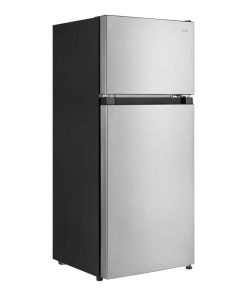 4.5 cu. ft. 2-Door Mini Refrigerator in Platinum Steel with Freezer