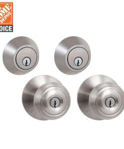 Defiant Hartford Satin Nickel Single Cylinder Keyed Entry Project Combo Pack