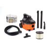 4 Gal. 5.0 Peak HP Portable Shop Vacuum Wet Dry Vac with Fine Dust Filter, Locking Hose and Attachments WD4070