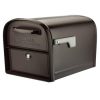 Architectural Mailboxes 360 Deg Oasis Post Mount Locking Mailbox – Rubbed Bronze