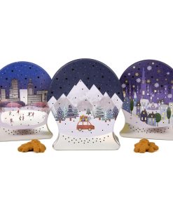 Festive Light-Up Snow Globes with Spiced Gingerbread Cookies